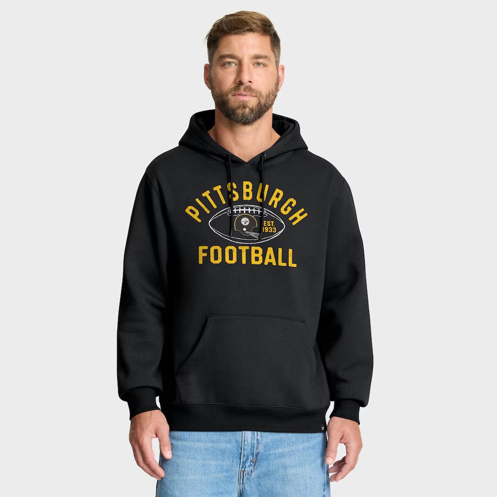 Men 2026 NFL Pittsburgh Steelers black Hoodie hooded style 02